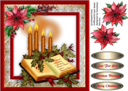 Beautiful Bible and Candles 