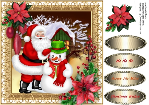 Santa and Snowman