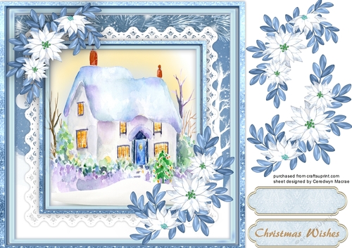 Lovely Cottage in the Snow 