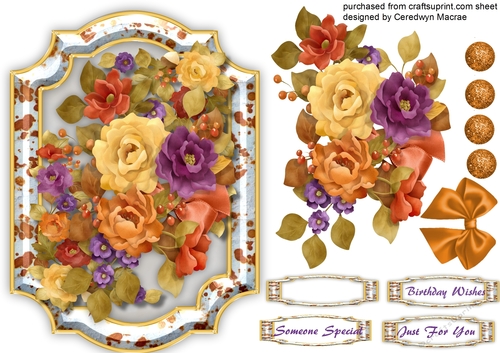 Beautiful Bracket with Autumn Roses