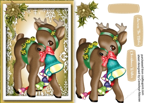 Lovely Brown Rouldoff in  a Gold Frame