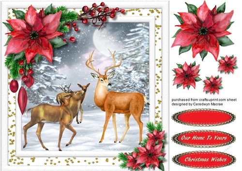 Majstic Stags in the Snow 