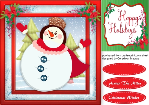 Jolly Christmas Snowman