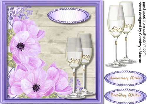 Gorgeous  Lilac Flowers and Glasses