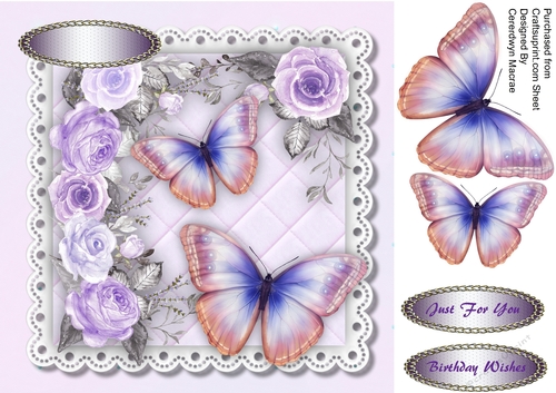 Beautiful Wings and Roses  1,
