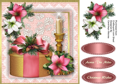 Beautiful Candle and Chrismas Present 