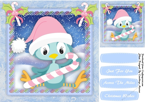 Little Birdie with his Candy Cane 