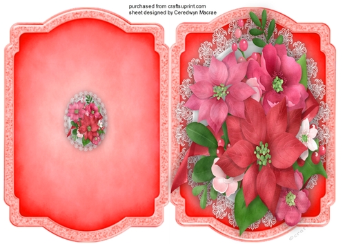 Print, Cut, and Fold ,Festive Flowers 