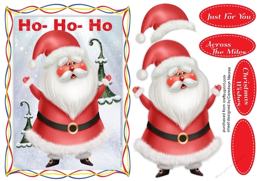 Ho-Ho-Ho Whimsical Santa 