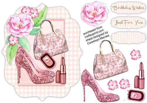 Beautiful Pink Topper and Accessories