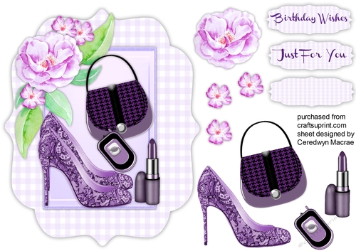 Beautiful lilacTopper and Accessories