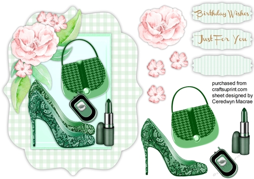 Beautiful green Topper and Accessories