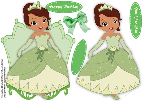 Beautiful Princess in Green