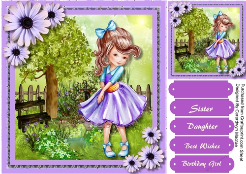 Beautiful Girl in Lilac