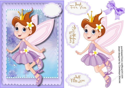 BeautifulLilac Fairy in Flower Land 