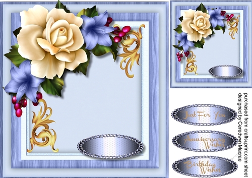 Beautiful Winter Lily and craem Rose