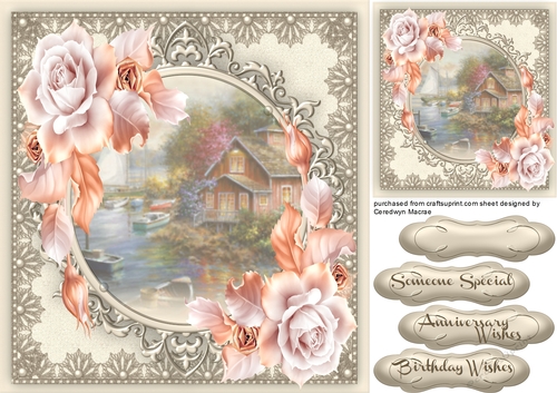 Beautiful Roses on Sepia Scene