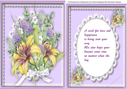 Beautiful Fflower Topper with Verse 4