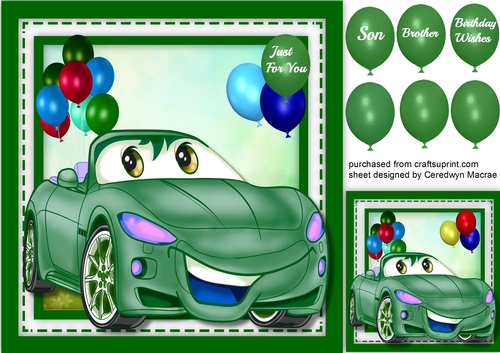 little Green Birthday Car