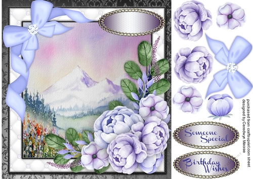 Beautiful Night Blooms and Alpine scene 