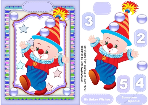 Jolly Baby Birthday Clown