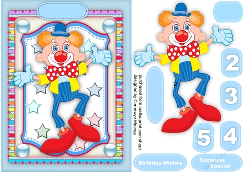 Jolly  Birthday Clown