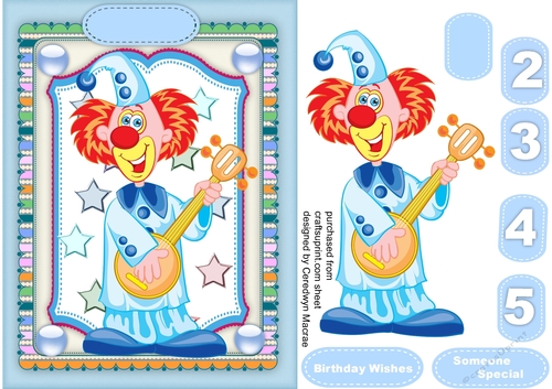 Cheerful Birthday Clown 