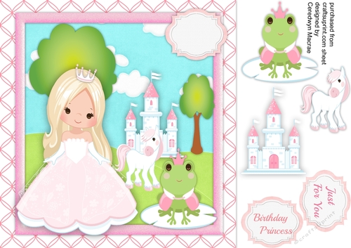 Beautiful Princess with Blond Hair 