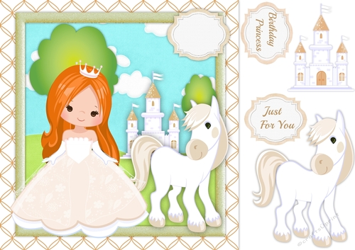 Beautiful Princess with Red Hair