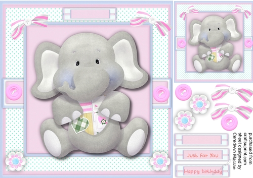 Cute Elephant for Girls Birthday 