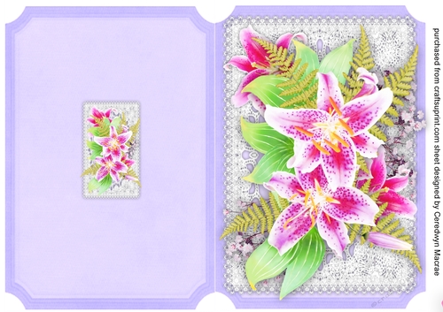 Print and Cut Beautiful Lillys  and Babys Breath