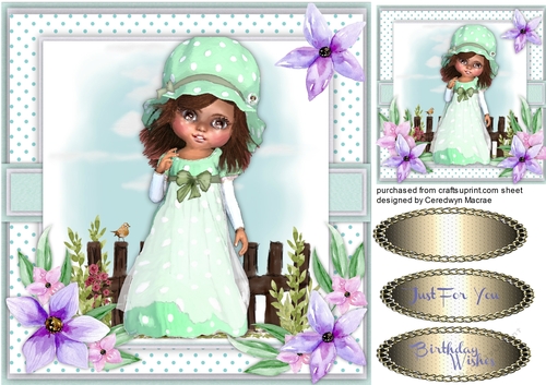 Lill Doll Kasie in the garden