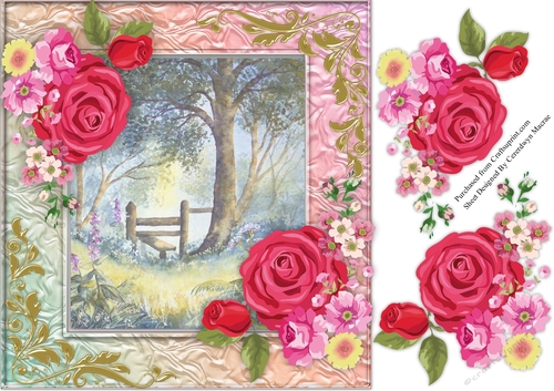 Beautiful Roses at the Woodland Style