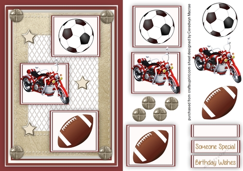 Mens Card Sport