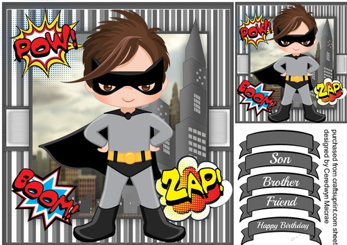 Zap-Powe- Little Hero Batman
