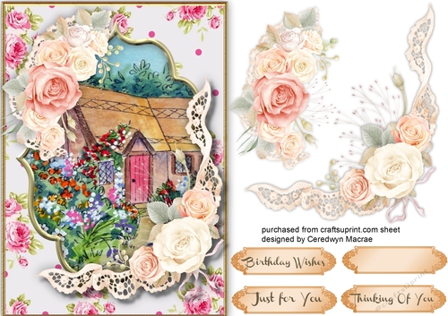 Beautiful Rose Cottage and Gentle Roses 