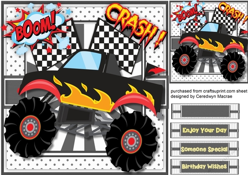 Lovely Black Monster Truck 