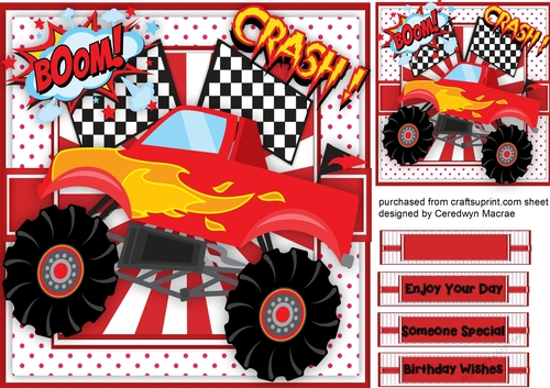 Lovely Rede Monster Truck 