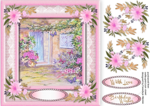 Beautiful Flowers at The Cottage Door 