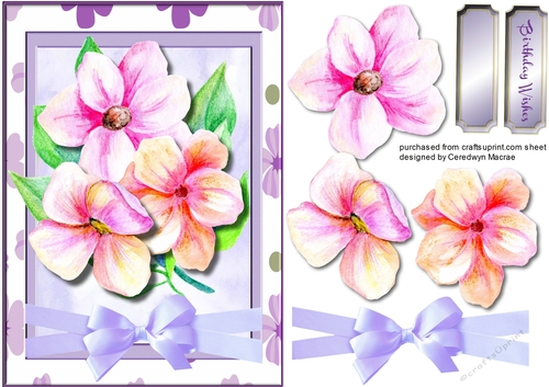 Beautiful Pink  BoHo Pencil Flowers 