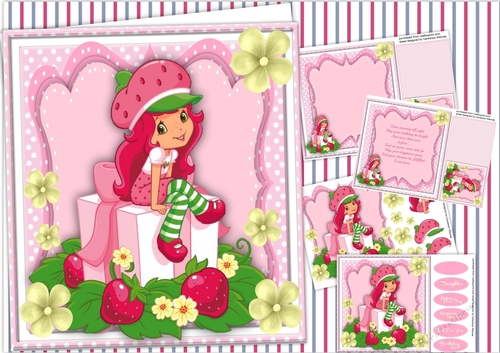 8x8 Mini Kit Girl on a Gift box ,