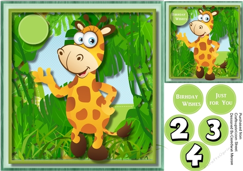 Jilly Giraffes Birthday Wishes 3 