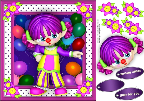 Bright and Cheerful Happy Clown