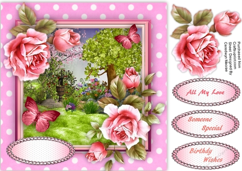 Stunning Roses and Butterflys 