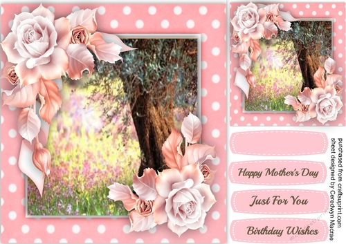 Old Oak tree and Roses 