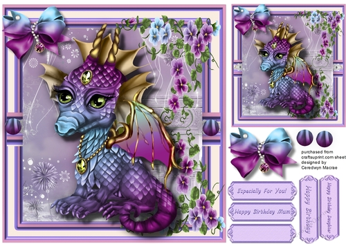 Mystic Worlds Lilac Dragon 