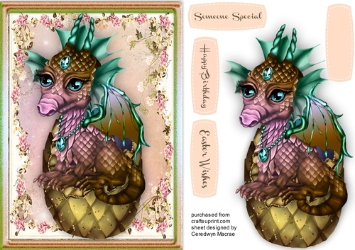 Mystic Dragon in pink Egg