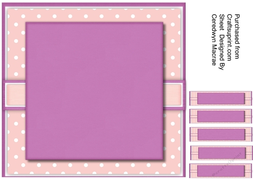 Lilac Backing Sheet and Greeting Tags 