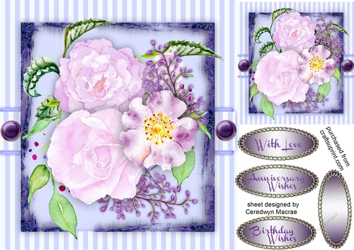 Beautiful Lilac and Roses 