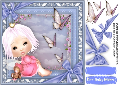 Beautiful Fairy Gemma with Butterflys 
